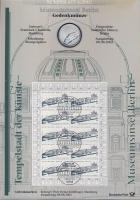 Németország 2002. 10€ Ag "Museumsinsel - Berlin" nagyalakú emlékíven elsőnapi bélyegzős bélyeg-kisívvel T:BU