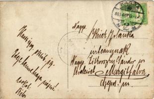 1909 Kassa, Kosice; férfiak csoportképe / group of men. Lang H. photo (fa)