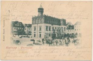1898 (Vorläufer) Tarnów, Ratusz. Kamil Baum / town hall, market (wet damage)