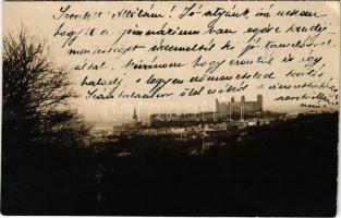 1902 Pozsony, Pressburg, Bratislava; látkép a várral / general view with castle. photo (EK)