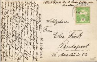 1916 Nagyszeben, Hermannstadt, Sibiu; fürdő / spa, bath. photo