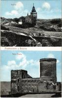 1914 Bedzin, Kosciól, Ruiny Zamku / church, castle ruins (EB)