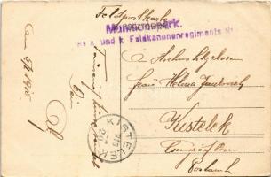 1915 Piotrków Trybunalski, Gimnazjum zenskie / girl school + "K. und k. Feldkanonenregiments No...