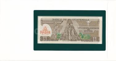 Guatemala 1982. 50c felbélyegzett "Banknotes of all nations" bankjegyes borítékban, bélyeg...
