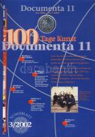 Németország 2002. 10€ Ag "Documenta - Kassel" nagyalakú emlékíven 2 db bélyegblo...