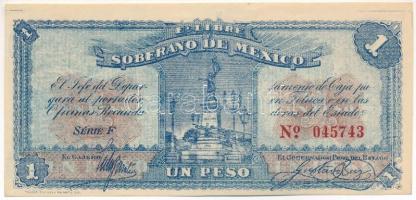 Mexikó 1915. 1P F T:AU Mexico 1915. 1 Peso F C:AU Krause P#S881