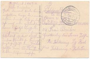 1916 Kovel, Kowel; Marktstrasse / WWI market street with German soldiers (EB)