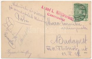 1916 Chernivtsi, Czernowitz, Cernauti, Csernyivci (Bukovina, Bucovina, Bukowina); Café Habsburg (Inh...