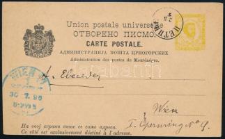 1896 Díjjegyes levelezőlap Bécsbe / PS-card to Vienna