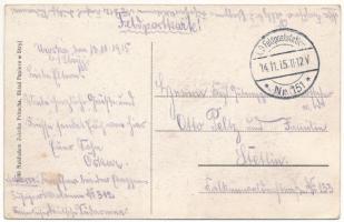 1915 Stryi, Stryj, Strij; Dworzec kolejowy / Bahnhof / railway station, montage with tram, automobil...