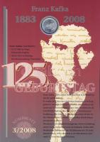 Németország 2008. 10€ Ag "Franz Kafka" nagyalakú emlékíven elsőnapi bélyegzős bé...