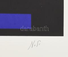 Schöffer, Nicolas (Miklós) (1912-1992): Varigráfiák, mappa 10 lappal, 1987. Szitanyomat, papír, mind...