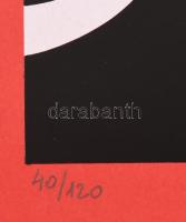 Schöffer, Nicolas (Miklós) (1912-1992): Varigráfiák, mappa 10 lappal, 1987. Szitanyomat, papír, mind...