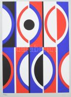 Schöffer, Nicolas (Miklós) (1912-1992): Varigráfiák, mappa 10 lappal, 1987. Szitanyomat, papír, mind...