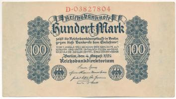 Németország / Weimari Köztársaság 1922. 100M T:F Germany / Weimar Republic 1922. 100 Mark C:F Krause P#75