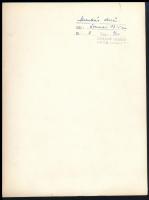 cca 1960-1980 Nánássy László: Munkás derű, a hátoldalon jelzett művészfotó, 23,5x18 cm