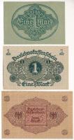 Németország / Weimari Köztársaság 1920. 1M + 2M + 1922. 1M T:XF,VF
Germany / Weimar Republic 1920. ...