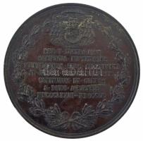 1898. "Samassa József egri érseki székre emelésének 25. évfordulója" kétoldalas, öntött br...