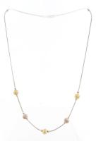 Ezüst(Ag) golyós nyaklánc, jelzett, h: 42 cm, nettó: 6,4 g