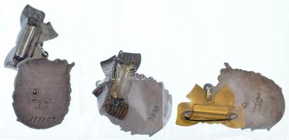 Szovjetunió 1944. "Anyai Dicsőség Érdemrend I.,II., III. osztálya" részben zománcozott, je...