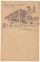 Firenze, Florence; Hotel Metropole & Londres, tenu par P. Luckenbach. Richter & Co. Art Nouv...