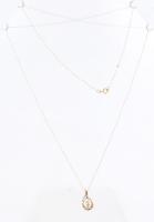 Arany (Au) 10K nyaklánc medállal, jelzett, h: 54 cm, bruttó: 1 g