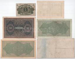 Németország / Weimari Köztársaság 1920-1923. 6db-os bankjegytétel T:F,VG közte erős papír
Germany /...