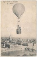 1908 Torino, Turin; Una volata in pallone / Montage with balloon (EK)