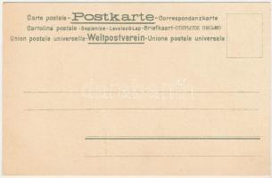 Italien / Italy. Art Nouveau litho map with coat of arms and flag. Serie 74