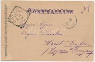 1903 Modena, Corso Vittorio Emanuele II. Cromo Fototipie Enrico Genta / street. Art Nouveau, litho c...