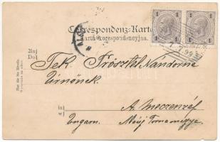 1899 (Vorläufer) Lavochne, Lawotschne, Lavocsne, Lawoczne; railway station, train (tear)