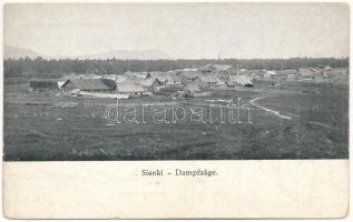 1915 Syanky, Sianky, Sianki; Dampfsäge / steam saw, sawmill + &quot;K.u.K. Infanterieregiment No. 26. 4./XIV. Marschkompagnie&quot; (worn corners)