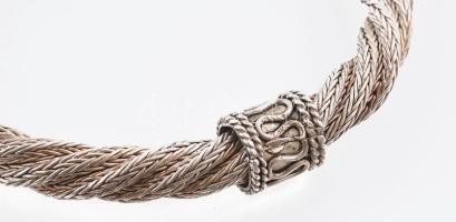 Ezüst(Ag) karperec, jelzés nélkül, d: 6 cm, nettó: 50 g