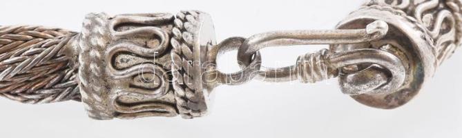 Ezüst(Ag) karperec, jelzés nélkül, d: 6 cm, nettó: 50 g