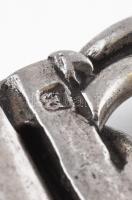 Ezüst(Ag) karkötő, jelzett, h: 22 cm, nettó: 34,1 g