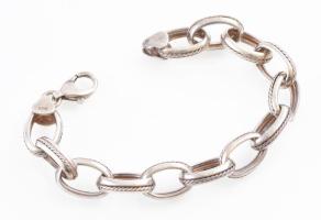 Ezüst(Ag) karkötő, jelzett, h: 18 cm, nettó: 20 g