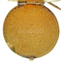 Kanada ~1900. "KSHTWSST Keystone szimbólum, Montreal Chapter" 1897-es brit 1p érméből kész...