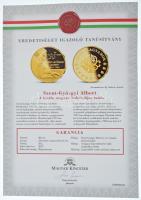 ifj. Szlávics László (1959-) 2011. "Nagy Magyarok / Szent-Györgyi Albert" aranyozott Cu em...