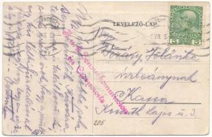 1915 Berehomet, Berhomet pe Siret, Berhometh (Bukovina, Bucovina, Bukowina); Gebäude des Fostverwalt...