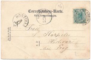 1901 Commerzieler Vortrag. E. v. Schiller Czernowitz Serie 17. / Bukovinai ukrán zsidók. Judaika / U...