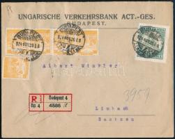 1924 Ajánlott levél 9000K bérmentesítéssel Limbachba