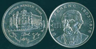 1992-94. 200Ft Ag "MNB" + "Deák" T:BU,2