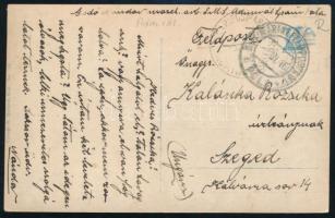 1916 Tábori posta képeslap S.M.S. ADMIRAL SPAUN