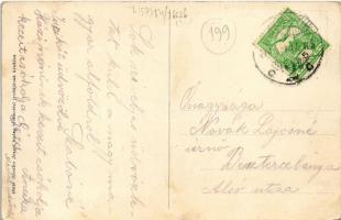 Szolnok, vasútállomás, vonat, gőzmozdony. Gettler József kiadása (fl)