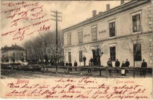 1903 Barcs, Hotel Garni szálloda. Skribanek Géza kiadása (ázott sarok / wet corner)