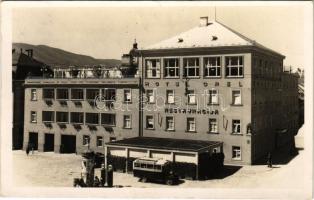 1936 Maribor, Marburg; Hotel Orel Restauracija / hotel and restaurant, autobus. Zaloga L. Kieser photo