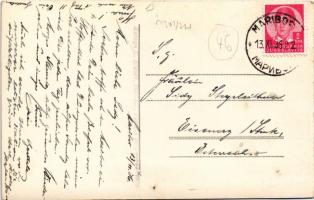 1936 Maribor, Marburg; Hotel Orel Restauracija / hotel and restaurant, autobus. Zaloga L. Kieser pho...