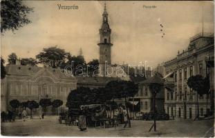 1907 Veszprém, Piactér, Takarékpénztár (fa)