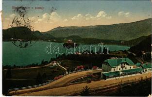 1922 Bled, Veldes; jezero s postaje / lake and railway station