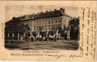 1902 Székesfehérvár, Lovassági laktanya. Eisler Adolf kiadása (EB)